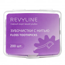 Зубочистка с нитью, флосстик Revyline, 200 шт.