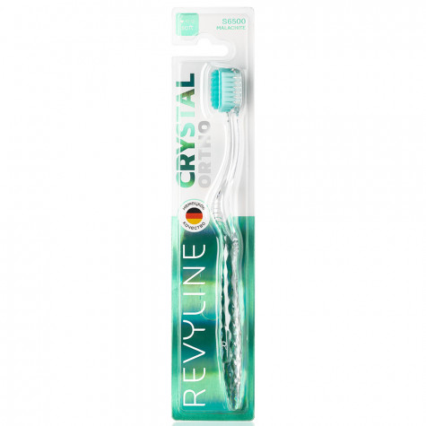 Зубная щетка Revyline S6500 Crystal Ortho Malachite